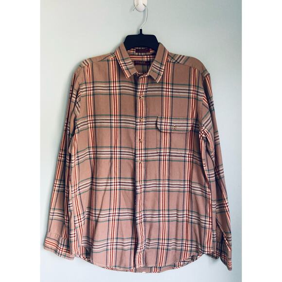 Chaps by Ralph Lauren Flannel Button Up Men's Top Large - Picture 1 of 8